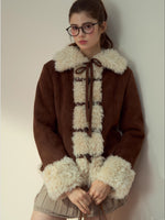 Suede Fleece Toggle Coat