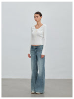 Lace Trim Knit Cardigan