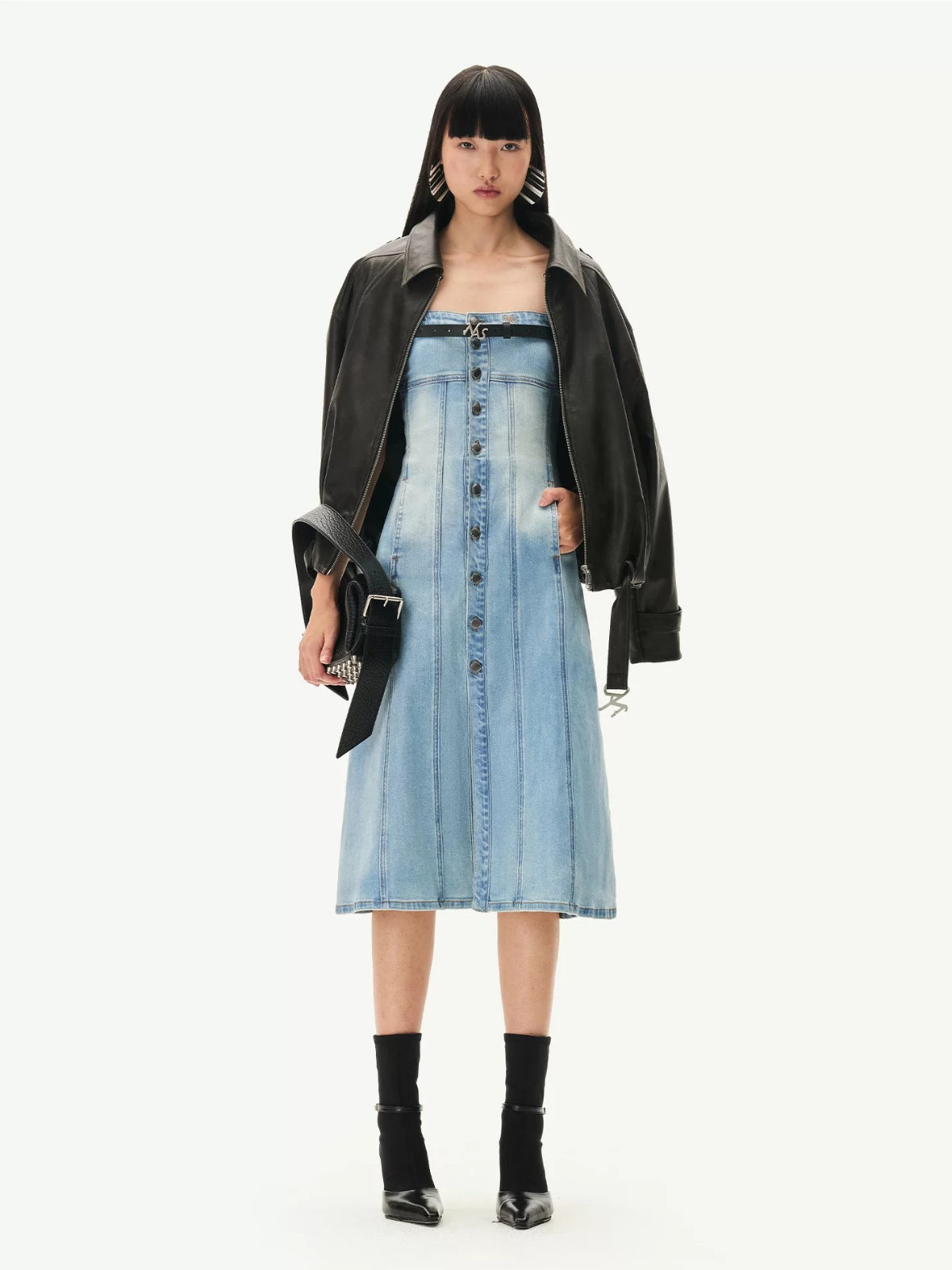 Vintage Washed PU Leather Jacket
