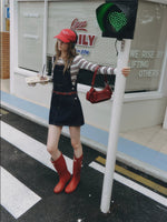Lyocell Stripe Knit Top