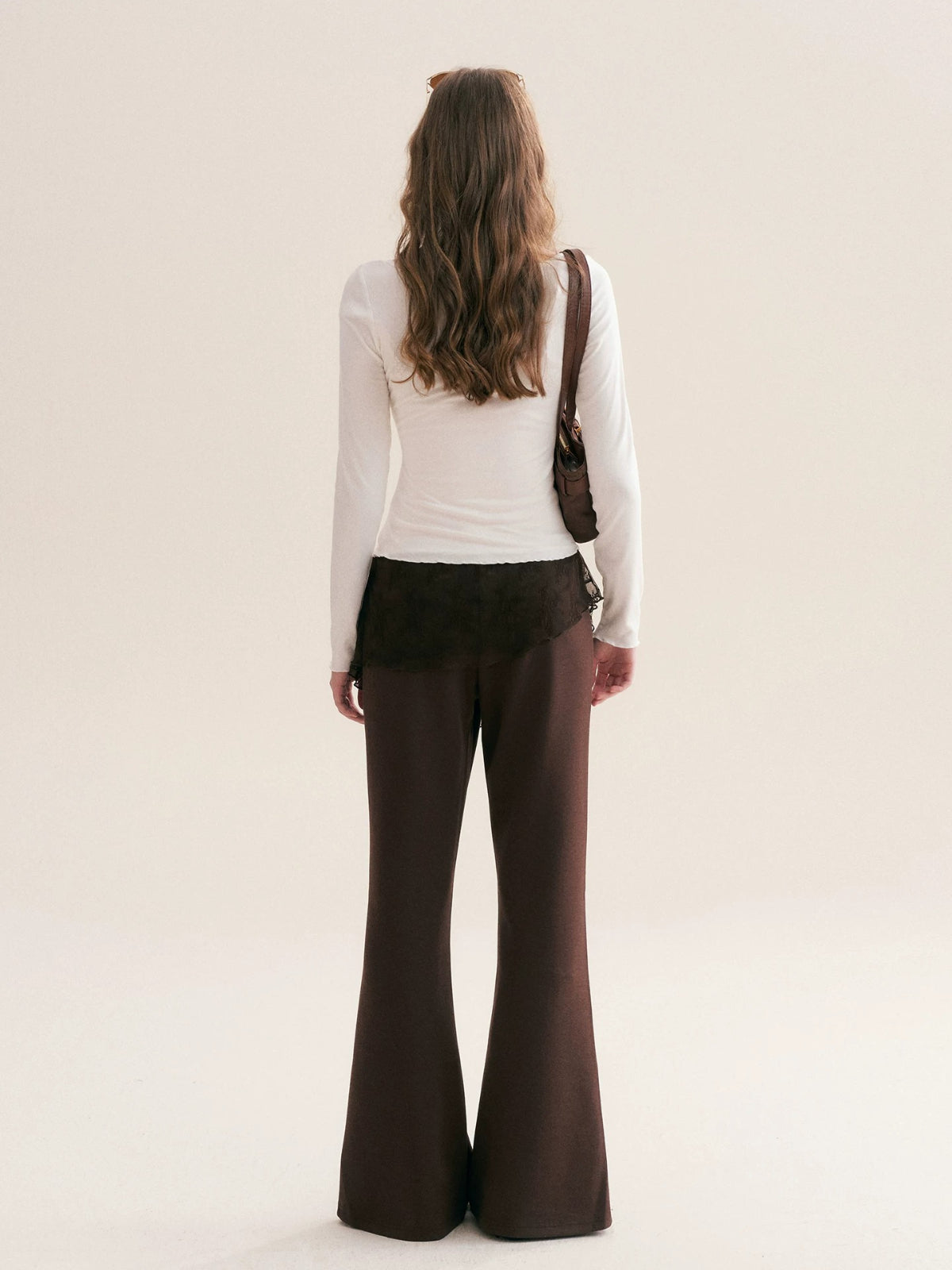 Lace Curtain Flare Pants
