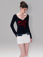 Contrast Jacquard Knit Sweater