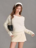 Wool Blend A-Line Skirt