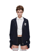 Dog-Ear Hoodie & Flared Pants Set