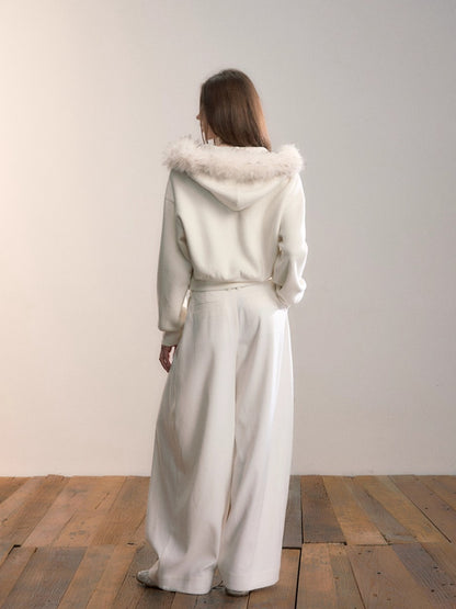 Pleated Wide-Leg Pants