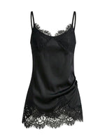 Lace Trim Silk Camisole