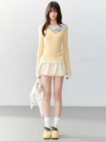 V-neck Layered Slim Tee