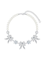 Vintage Bow Pearl Choker