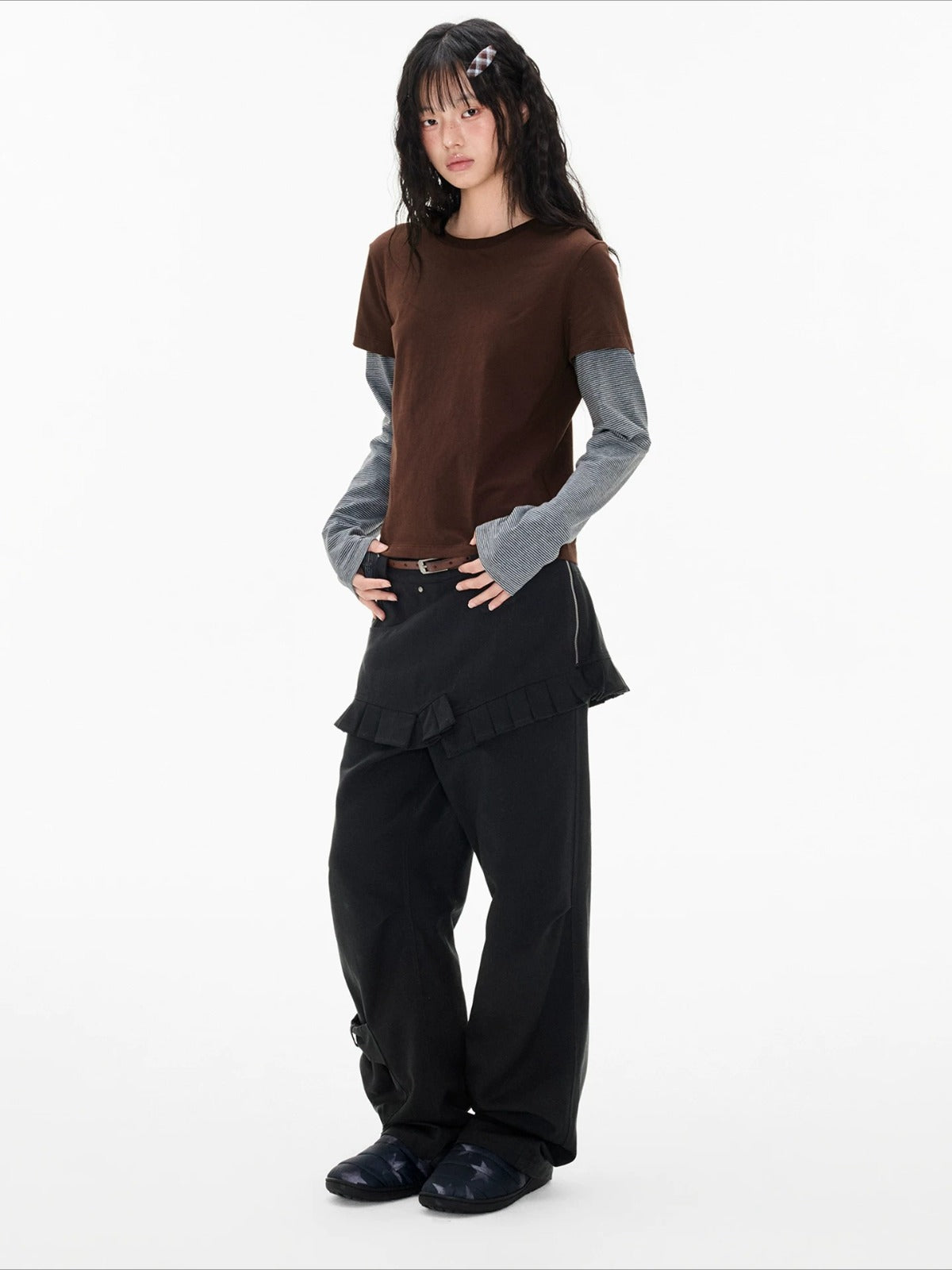 Faux Layered Stripe Tee