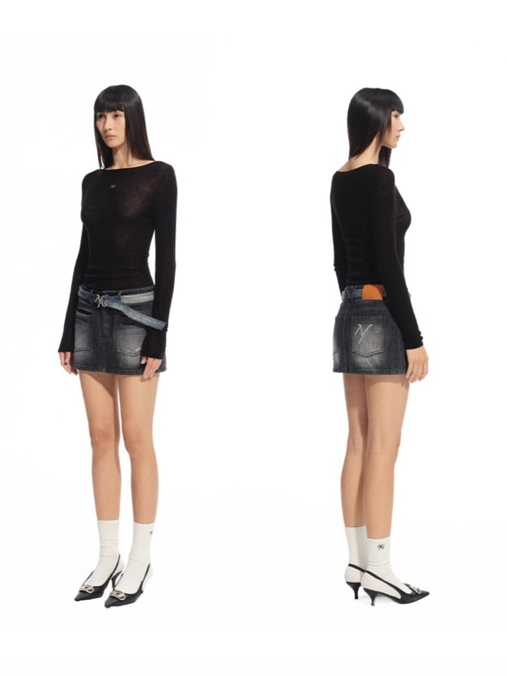 Megan Wool Turtleneck Blouse