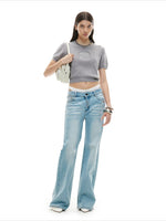 Pony Knit Cropped Tee