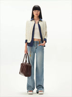 Cloud Wool Patchwork Cardigan