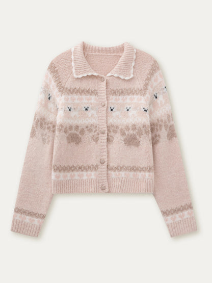 “Fair Isle Pup” Vintage Knit Set