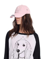 Distressed Studded Crown Baseball Cap