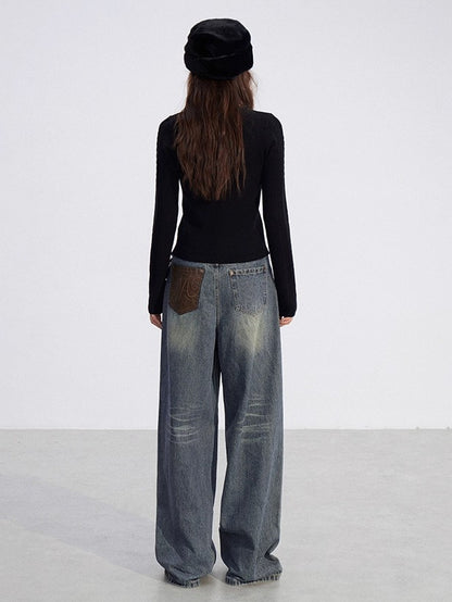 Cable Knit Layered Top