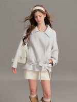 Double Faced Wool Lapel Coat