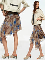 Leopard Chiffon Skirt