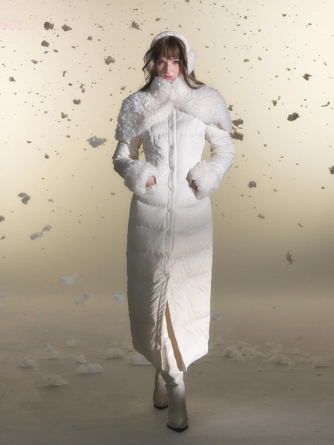 Cloak Style Eco-Friendly Fur Shawl