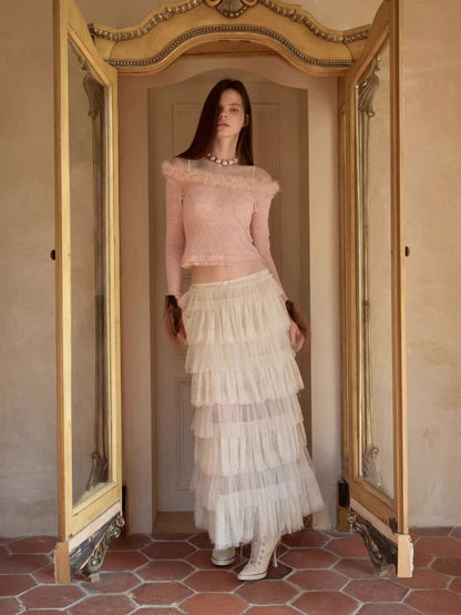 Sequin Trim Knit Top