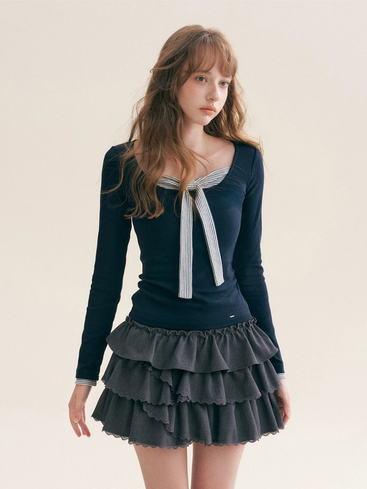 Striped Tie Top