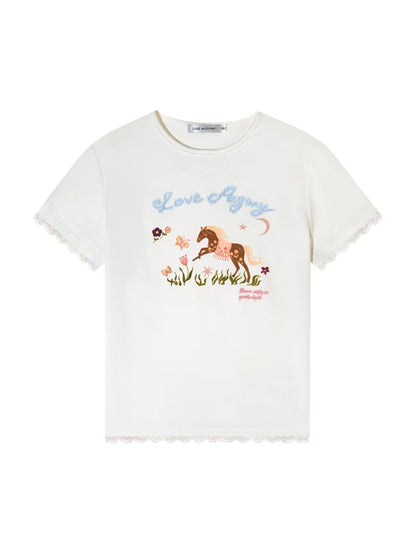 Embroidered Graphic T-shirt