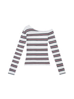 Lyocell Stripe Knit Top