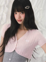 Color-Blocked Knit Two-Piece Top