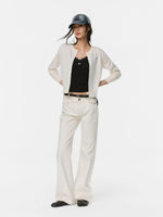 Lace Trim Wool Knit Vest
