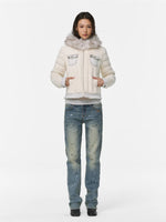 Retro Washed Slim Denim Jeans
