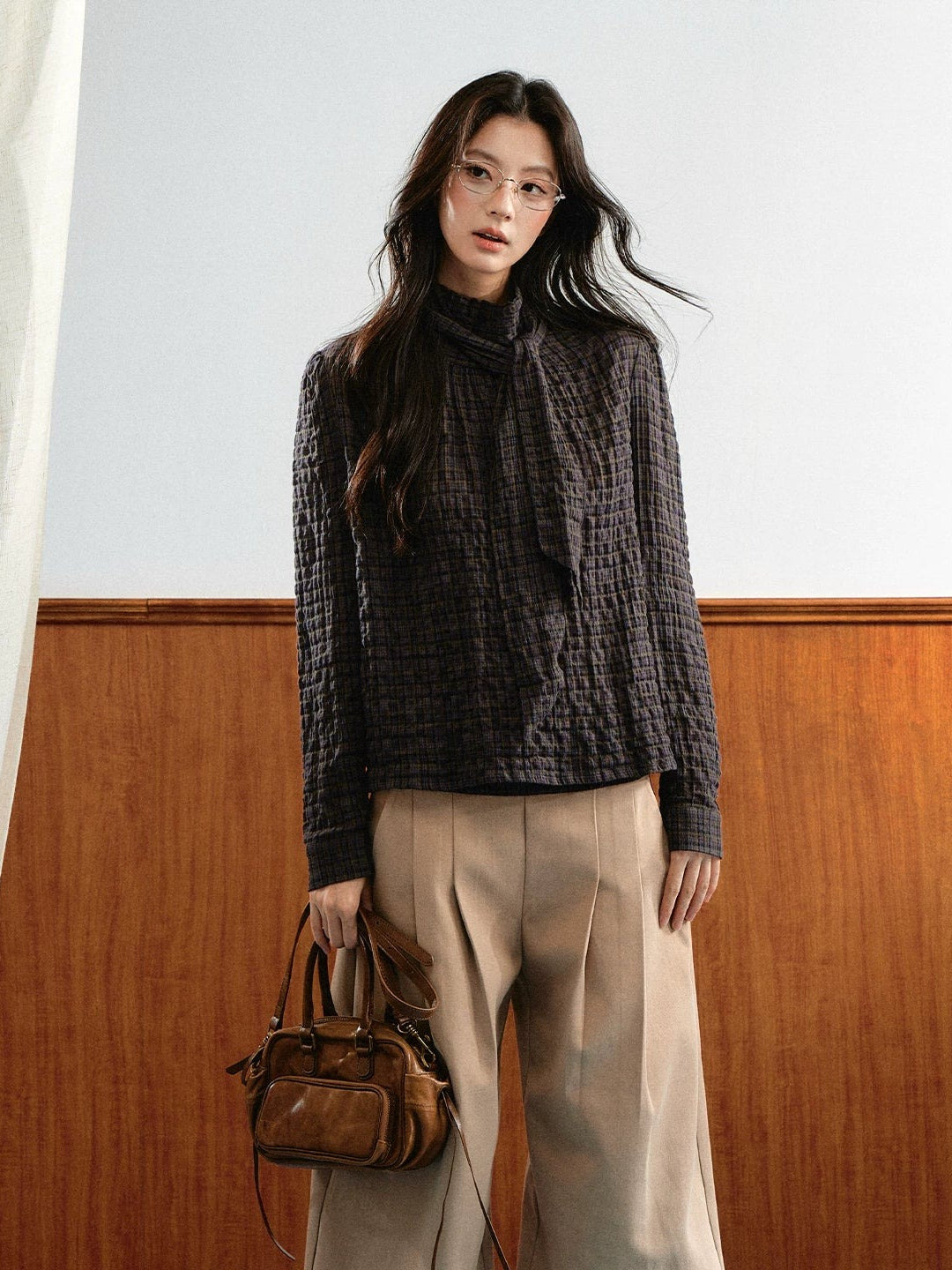 Plaid Layered Skirt Set