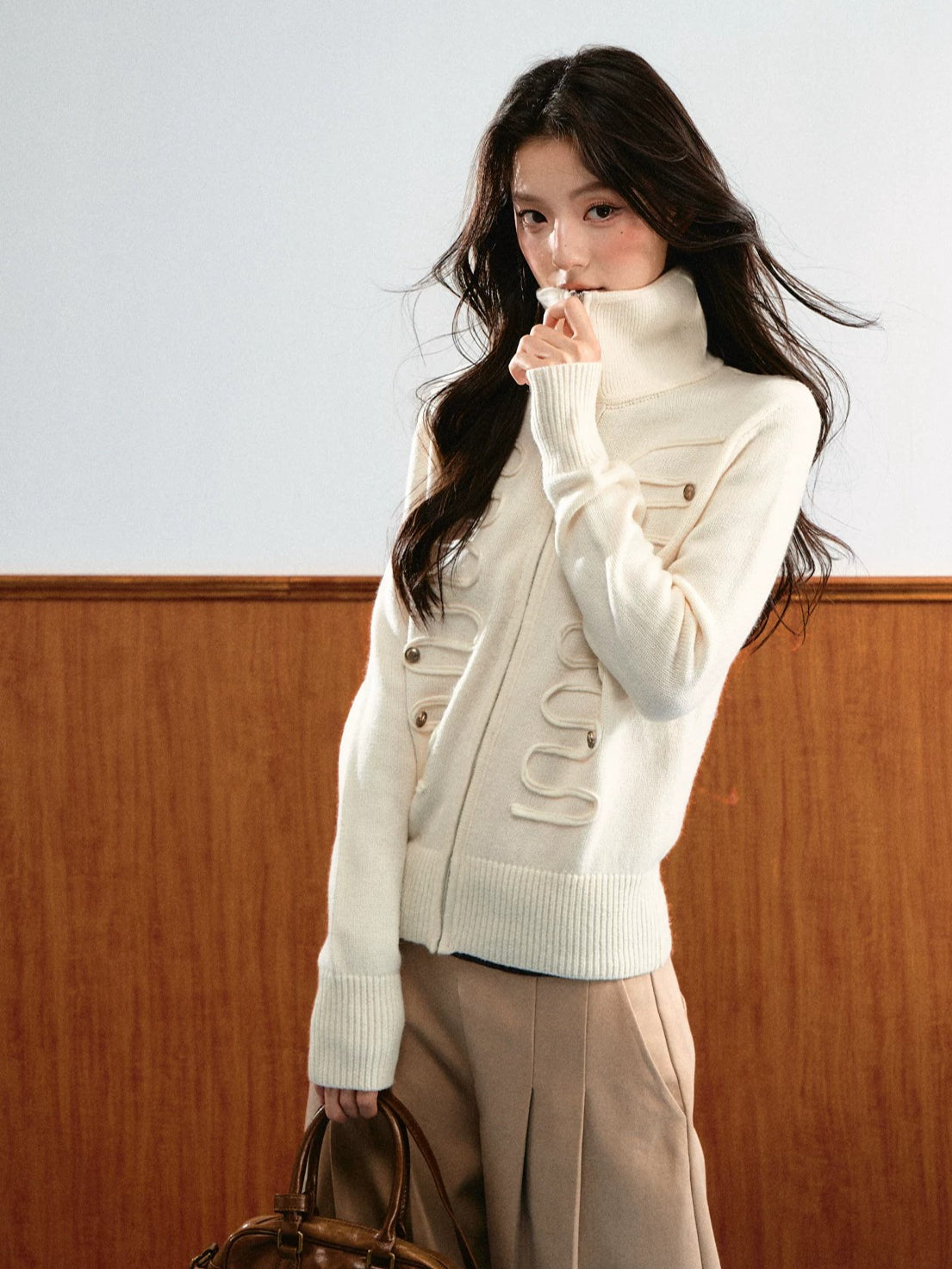 Napoleon Fur Collar Sweater