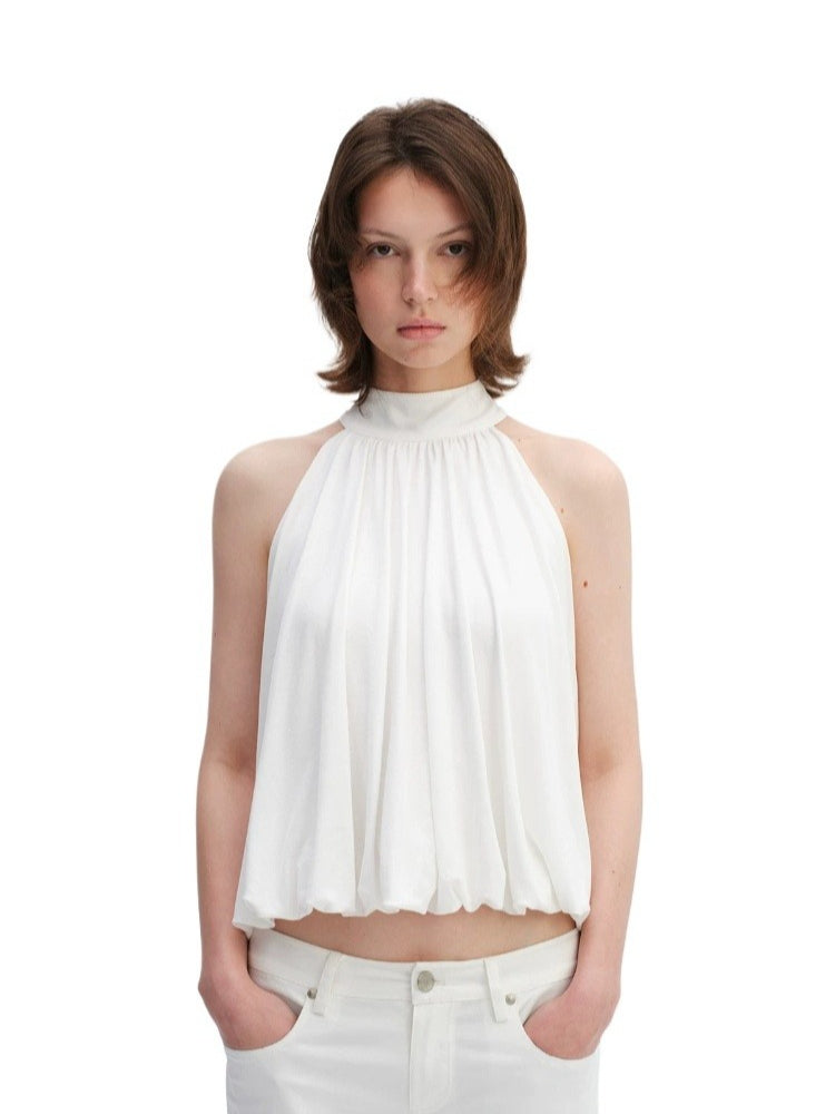 Sleeveless Halter Tank Top