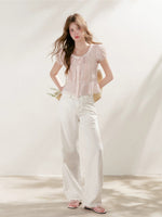 Soft Denim Straight Jeans