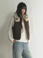 Reversible Polka Dot Fleece Vest