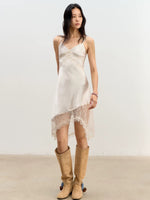 Lace Trim Slip Dress