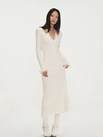 White & Black Mermaid Classic Dress