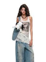 Snoopy Ruffle Tank Dress