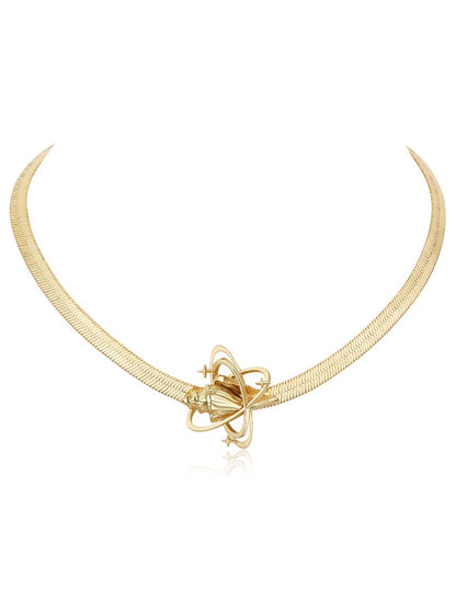 Seashell Star Snake Chain Choker