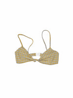 Vintage Plaid Twist Bra