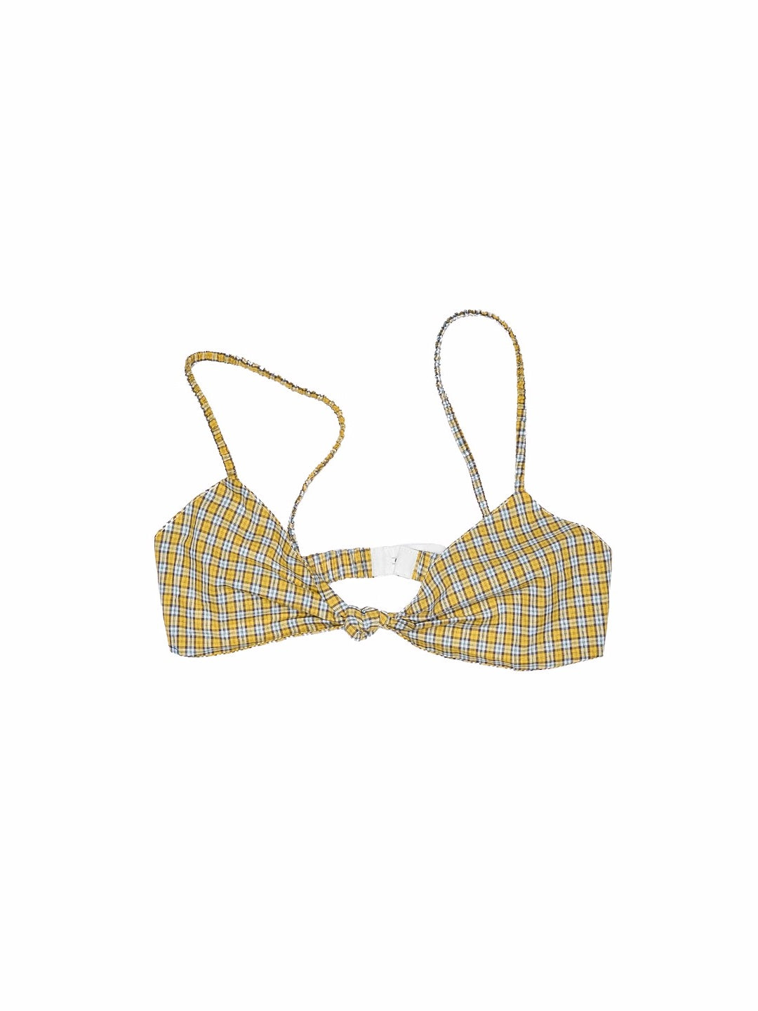 Vintage Plaid Twist Bra