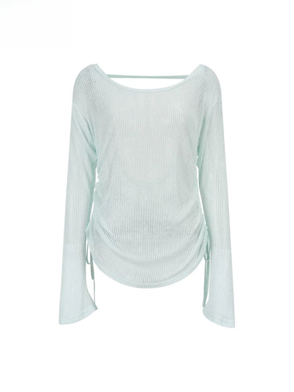 Sheer Knit Cover Top