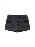 Corduroy Multi-Waistband Mini Skirt
