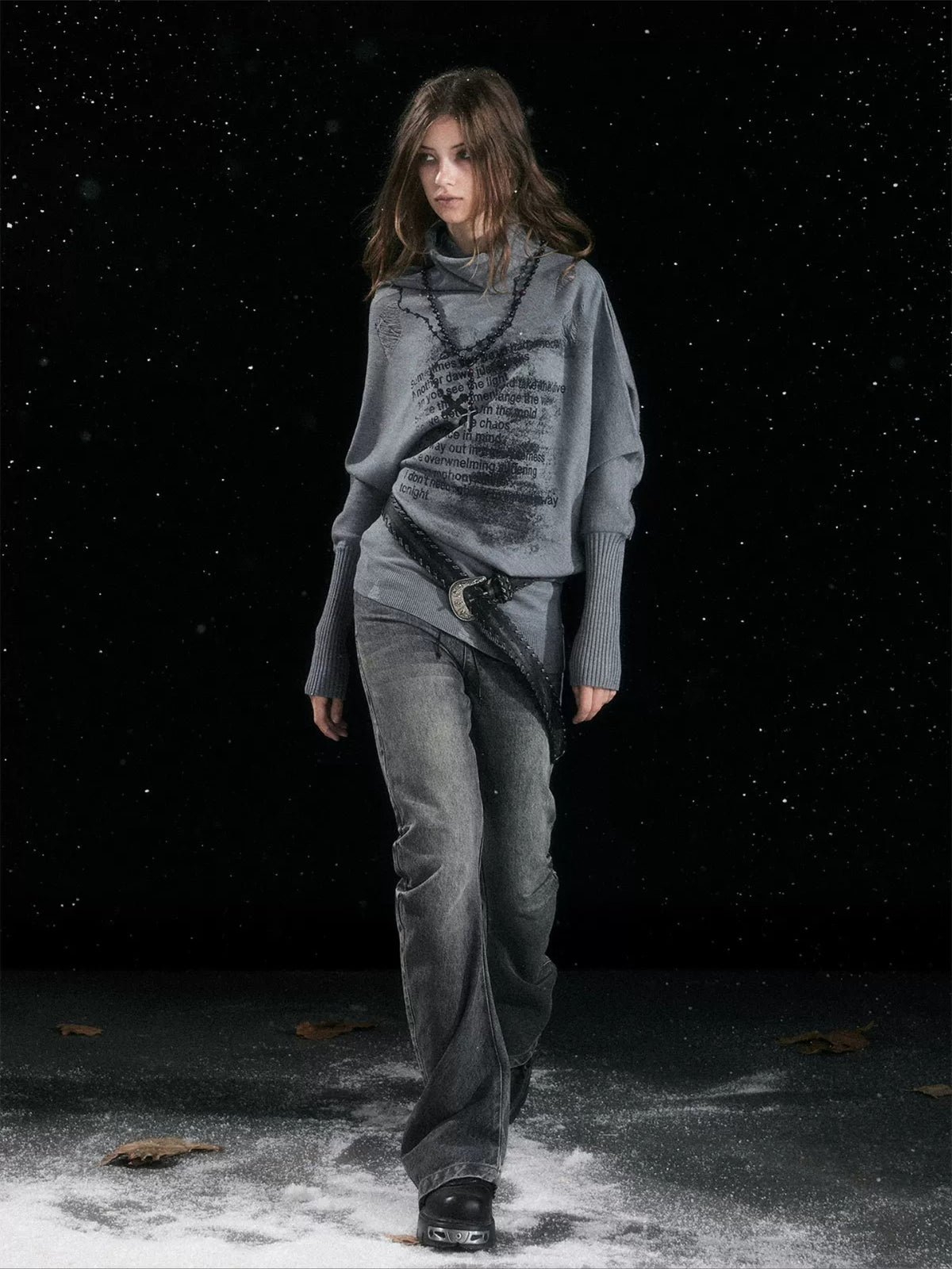 Asymmetric Chain Sweater