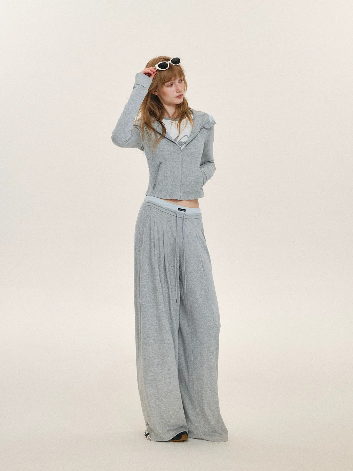 Colorblock Hoodies &amp; Pants Set