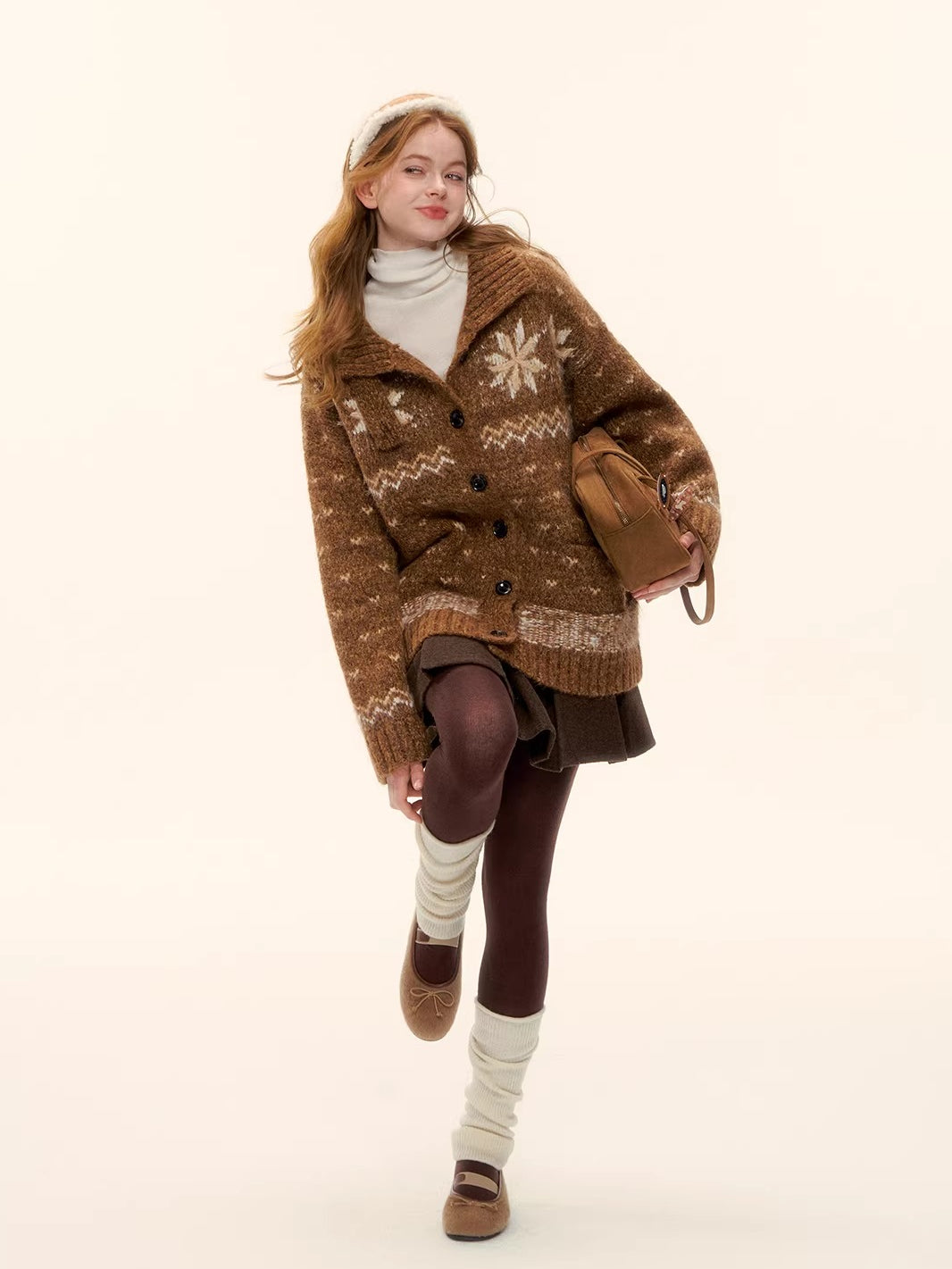 Fair Isle Knit Cardigan