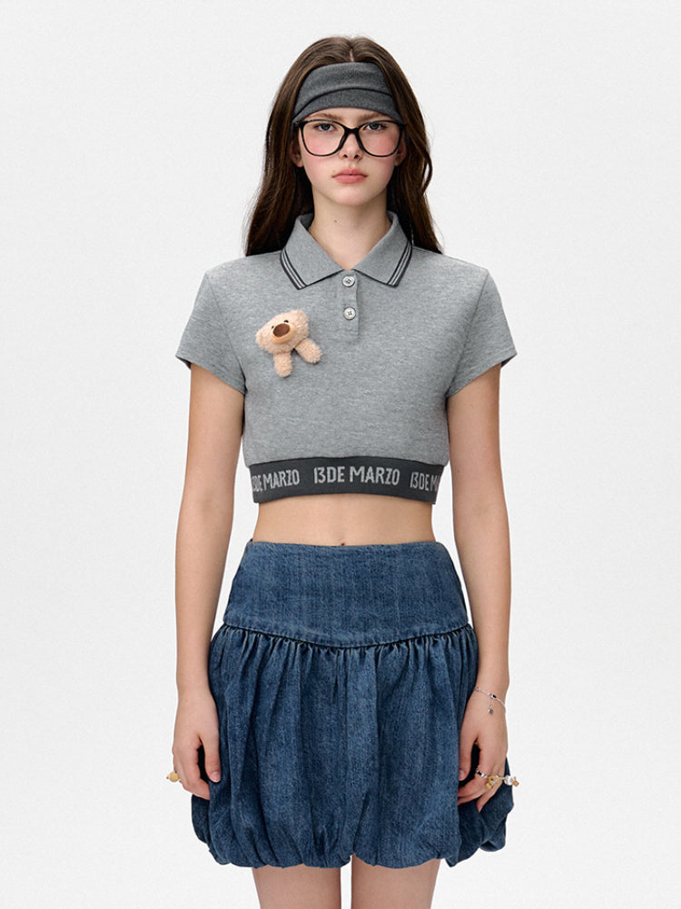 Short-fitting Polo T-shirt