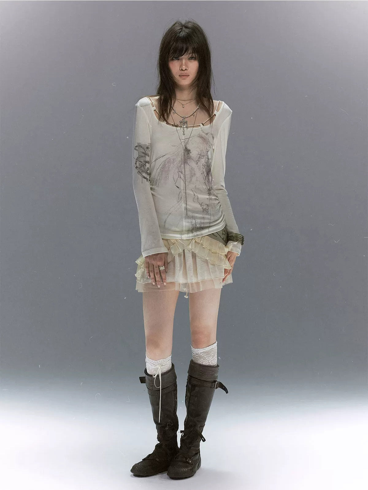 Vintage Angel Lace Tencel Top