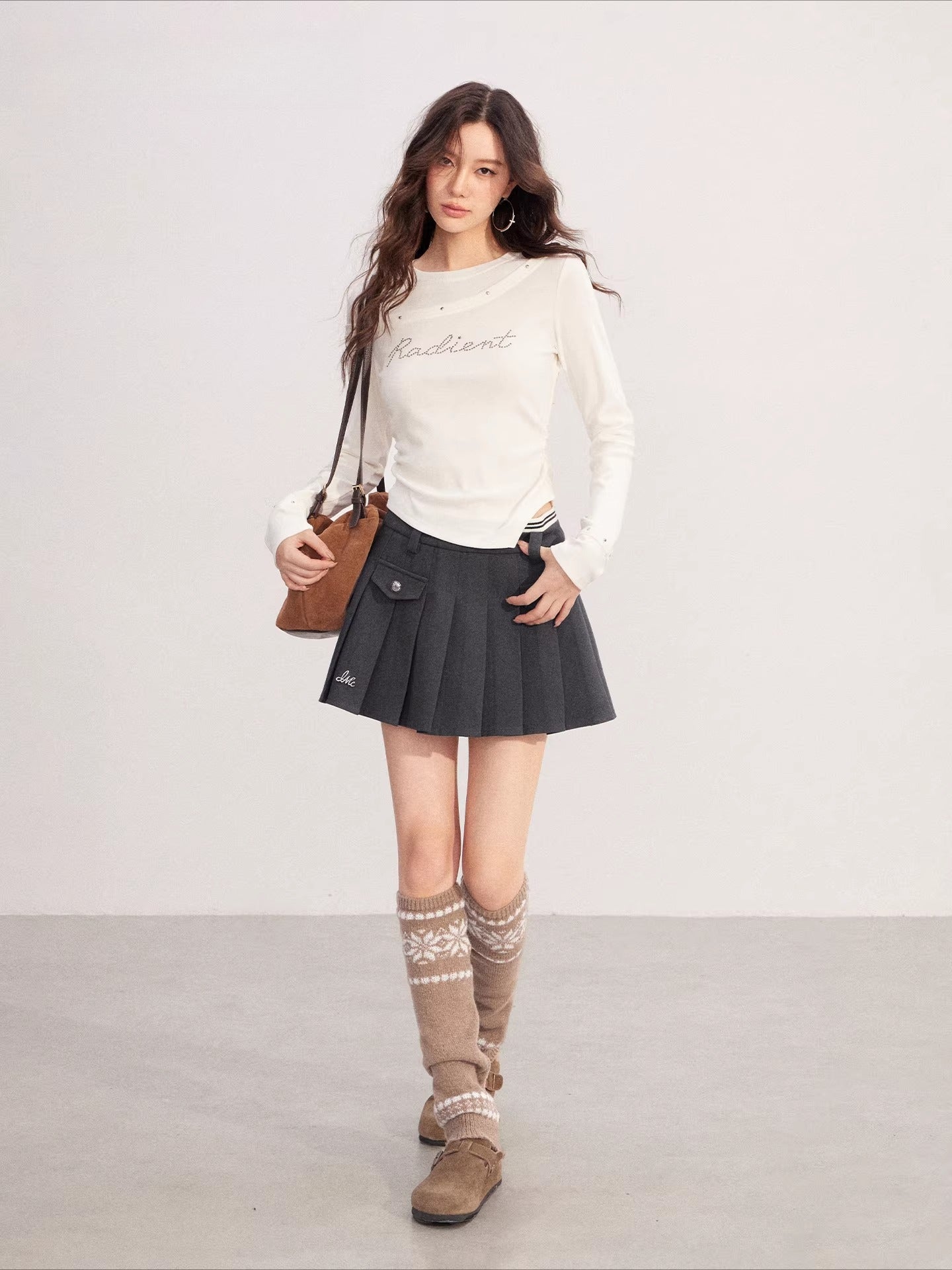 Asymmetric Patchwork Knit Top