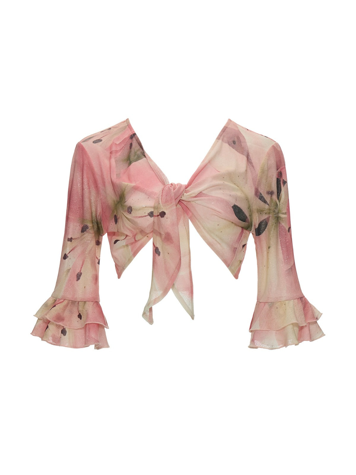 Floral Lace Two-Piece Cardigan Set