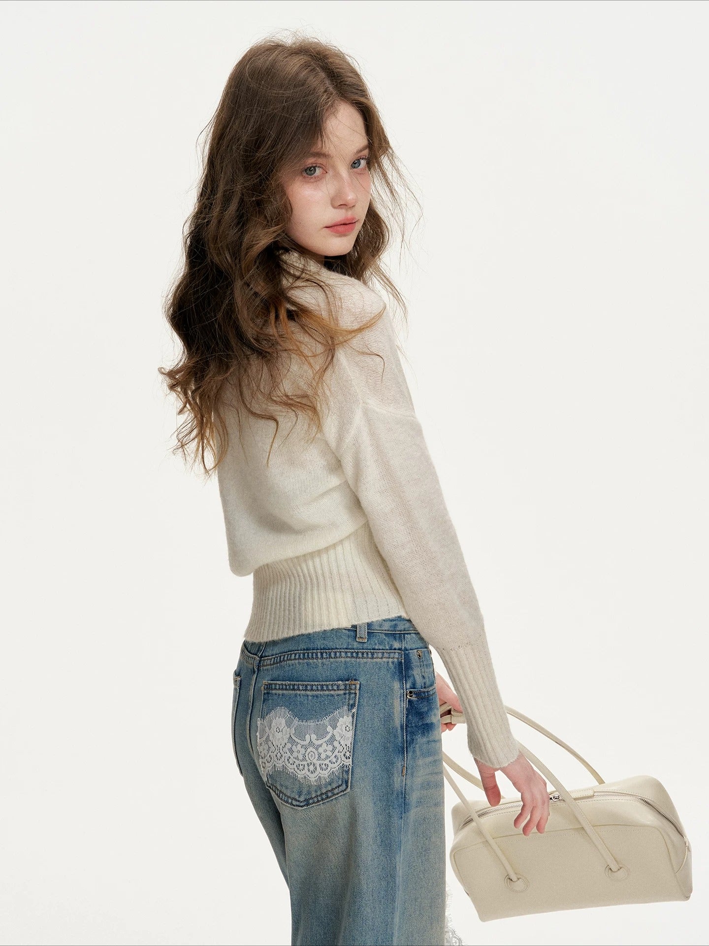 Cross V-Neck Sweater